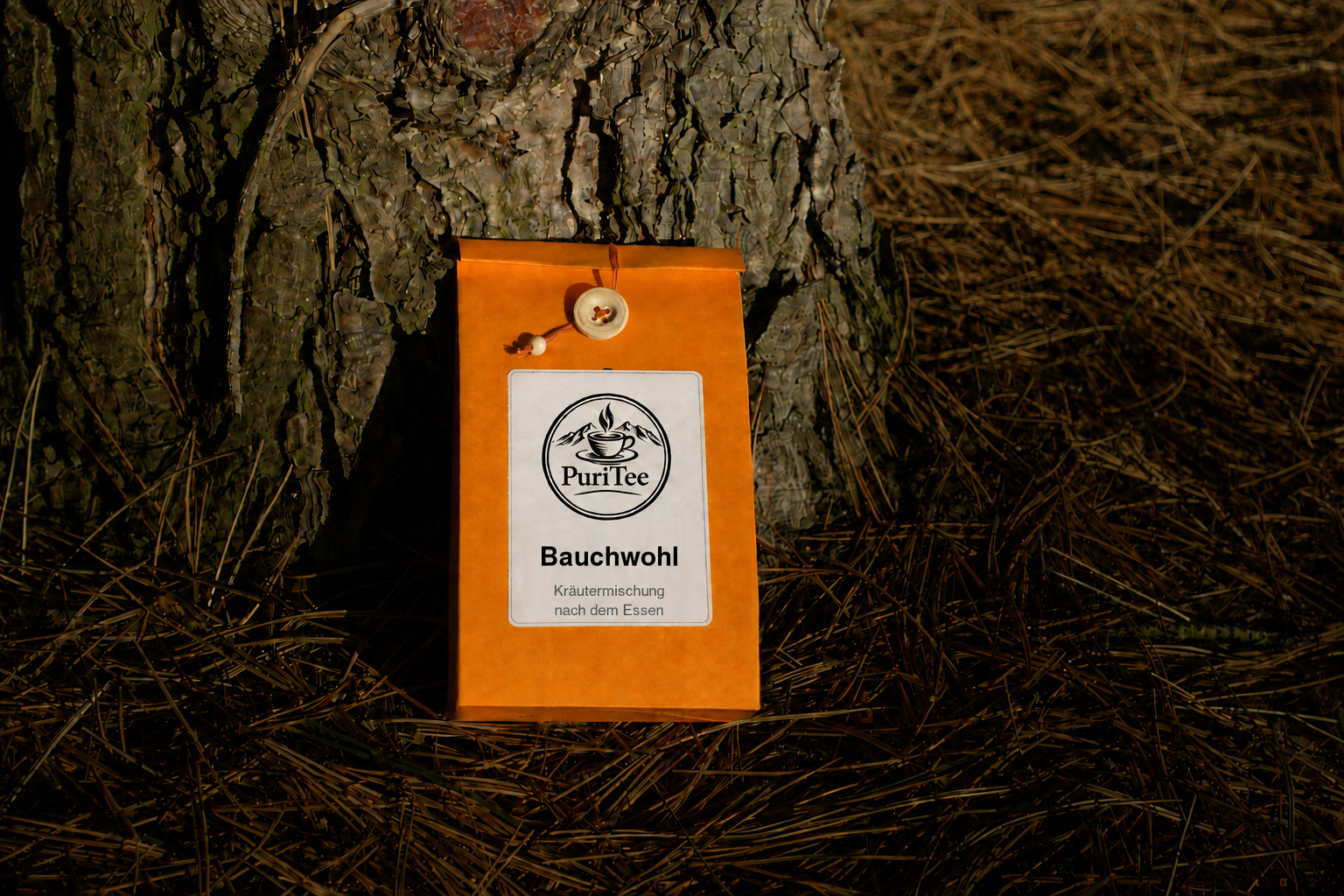 Home PuriTee Bauchwohl loose herbal blend package