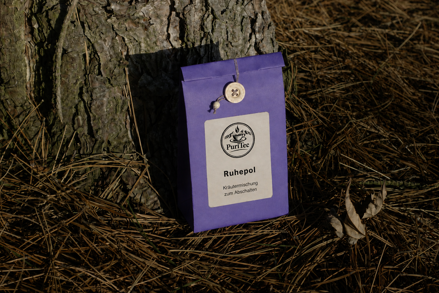 Home PuriTee Ruhepol loose herbal blend package